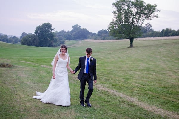 Bride and groom at Surrey National Golf Club